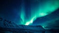 Mesmerizing Display of the Dancing Aurora Borealis at Night