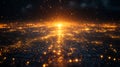A mesmerizing display of glowing lights creating a vibrant atmosphere