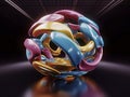 Explore AI-generated art that bends light & color, blending quantum wave-tracing, v-ray tracing, and futuristic design for a capti