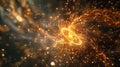 A mesmerizing display of quantum fireworks each spark a new particle being born