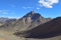 Mesmerizing dry landscape in Himalayan mountain region of Leh Ladakh Royalty Free Stock Photo