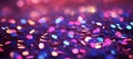 Mesmerizing and enchanting bokeh background with sparkles in stunning pink and purple hues