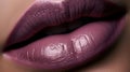 Mesmerizing enigmatic lips in a misty shade of mauve created with Generative AI