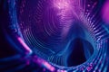 A mesmerizing fractal inspired digital artwork with intricate swirling patterns that form a