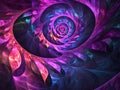 Mesmerizing Fractal Patterns in Neon Hues Captivating Digital Art Design
