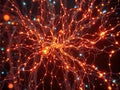 Mesmerizing Fusion: Glowing Data Streams & Interconnected Cables Form Digital Nervous System in Sci-Fi Inspired 32K