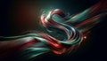 A mesmerizing fusion of vibrant colors and flowing lines