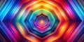 A Mesmerizing Hexagonal Loop Swirling and Kaleidoscopic Rendered in a Vibrant Spectrum of Colors Creative AI