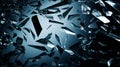 Abstract Shattered Glass: Captivating Reflections Royalty Free Stock Photo