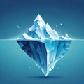 Mesmerizing Iceberg.Nature\'s Majesty Captured in a Visual Masterpiece