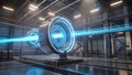 Quantum Ring: Illuminating the Future of Advanced Manufacturing Royalty Free Stock Photo