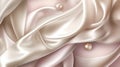 A mesmerizing image of a luxurious pearl background with silk and foil accents Royalty Free Stock Photo
