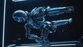 The Cybernetic Nexus: An Autonomous AI Interface Royalty Free Stock Photo