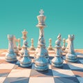 Ethereal Chess: A Timeless Battle Royalty Free Stock Photo