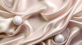A mesmerizing image of silk and foil luxury pearl background Royalty Free Stock Photo
