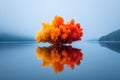 Fiery Cloud Reflection Royalty Free Stock Photo