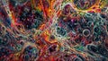 Hypnotic Explosion: Dreamlike Digital Artwork, generative ai