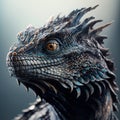 Intense 8K Cinematic Shot of Menacing Dragon with Intricate Scales and Stunning Detail