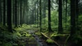 Enchanting European Forest: A Moody And Tranquil Landscape