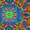 A mesmerizing kaleidoscope pattern with vivid, swirling colors4, Generative AI