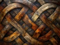 Mesmerizing Kaleidoscopic Woodgrain Design with Lustrous Varnished Finish and Earthy Tones