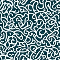 A mesmerizing labyrinth of interlocking Persian arabesque vines, creating an intricate and detailed