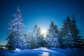 Mesmerizing landscape of snowy ski slope