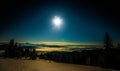 Mesmerizing landscape of snowy ski slope