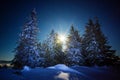 Mesmerizing landscape of snowy ski slope