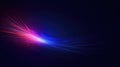 light purple blue abstract fiber optic neon curve with technology environment and dark background Royalty Free Stock Photo