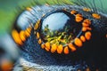 Mesmerizing Macro Capture of a Spider s Intricate Compound Eye Reflecting Its Lush Natural Habitat