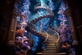 Mesmerizing Magical infinite staircase. Generate Ai Royalty Free Stock Photo