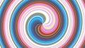 A mesmerizing multicolored spiral spins hypnotically.