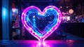 mesmerizing neon blue and pink