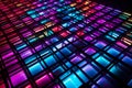 Mesmerizing Neon Grid Background Royalty Free Stock Photo