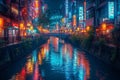 Mesmerizing Neon River