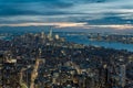 Mesmerizing Night View of New York Life Building and City Skyline with Glowing Lights