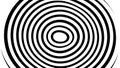Mesmerizing optical illusion with expanding circular patterns Royalty Free Stock Photo