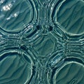 A mesmerizing pattern of light reflecting off rippling water, creating concentric, Royalty Free Stock Photo