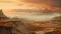 Misty Sunrise: A Fluid Landscape Of Alien Worlds