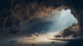 Ethereal Cave A Photorealistic Journey Into Minimalist Cinematic Sets