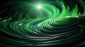 Green Ripples: Concentric Abstract Background