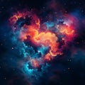Cosmic Love: A Captivating Abstract Galaxy