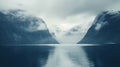 Serene Fjord With Lakes And Mountains: A Moody Atmosphere In 8k Resolution