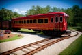 Mesmerizing Realistic Play Train Set Captured by Michael Anderson.AI Generated