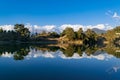 Mesmerizing reflection of Garhwal Himalayas in Deoria Tal or Lake.