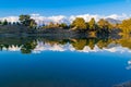 Mesmerizing reflection of Garhwal Himalayas in Deoria Tal or Lake.