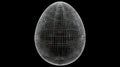 Mesmerizing Rotating Grid Sphere Animation on a Black Background