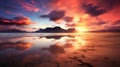 Mesmerizing Scottish Beach Sunrise With Stunning Colorscapes Royalty Free Stock Photo