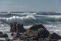 Mesmerizing seascape with waves washing the coast
